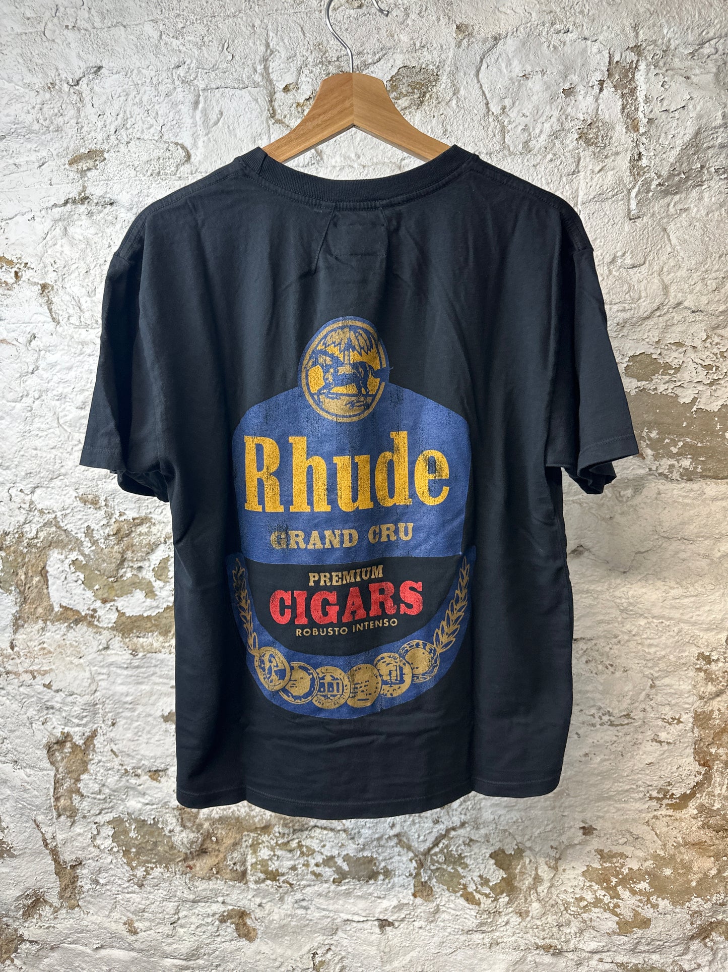Rhude Black Grand Cru T-Shirt Sz XS DS