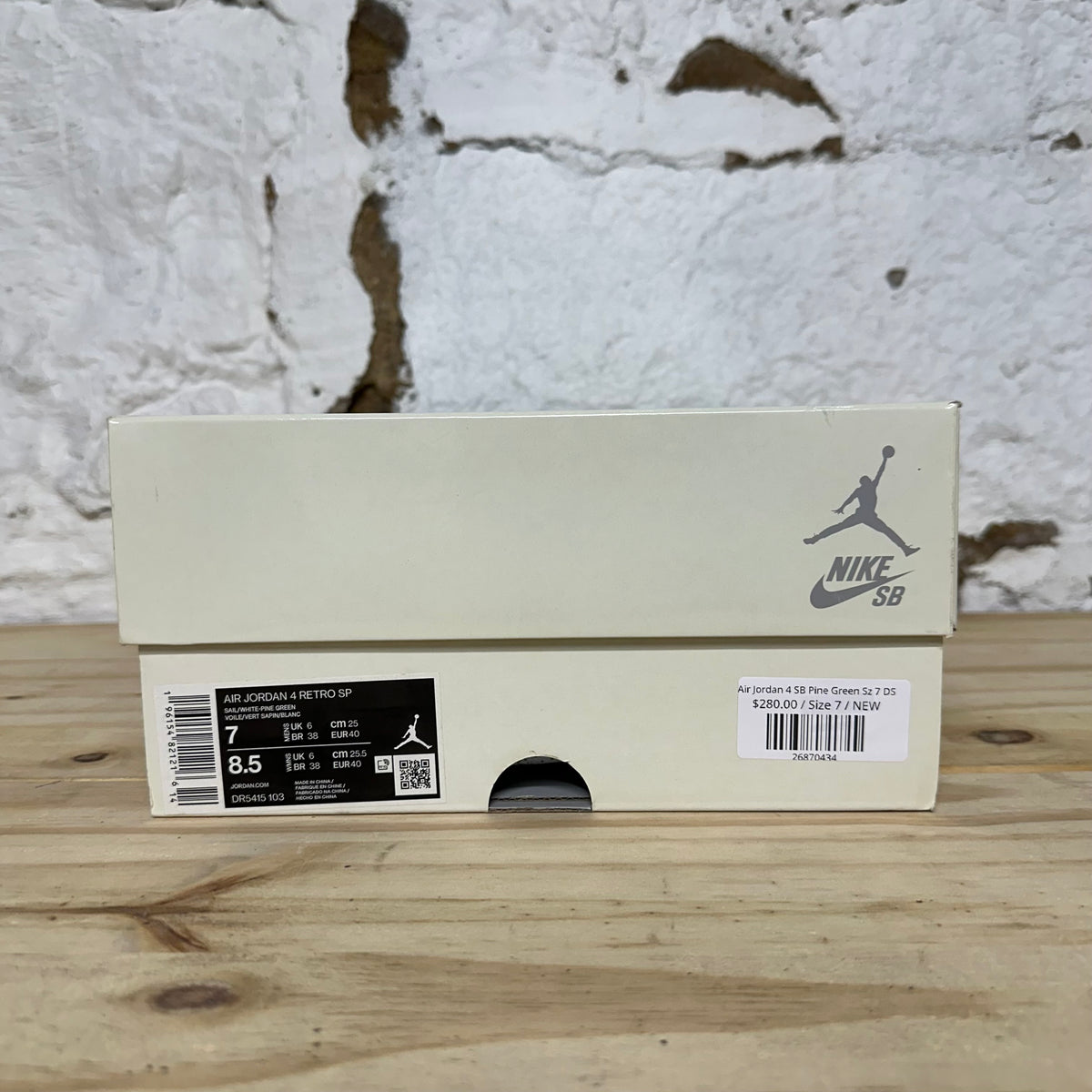 Air Jordan 4 SB Pine Green Sz 7 DS