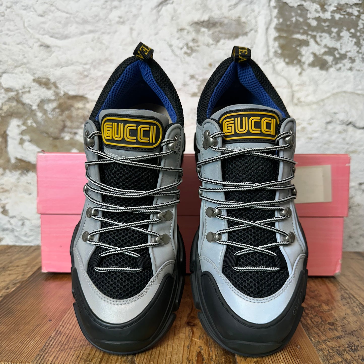 Gucci 3M Flashtrek Boot Black Sz 7