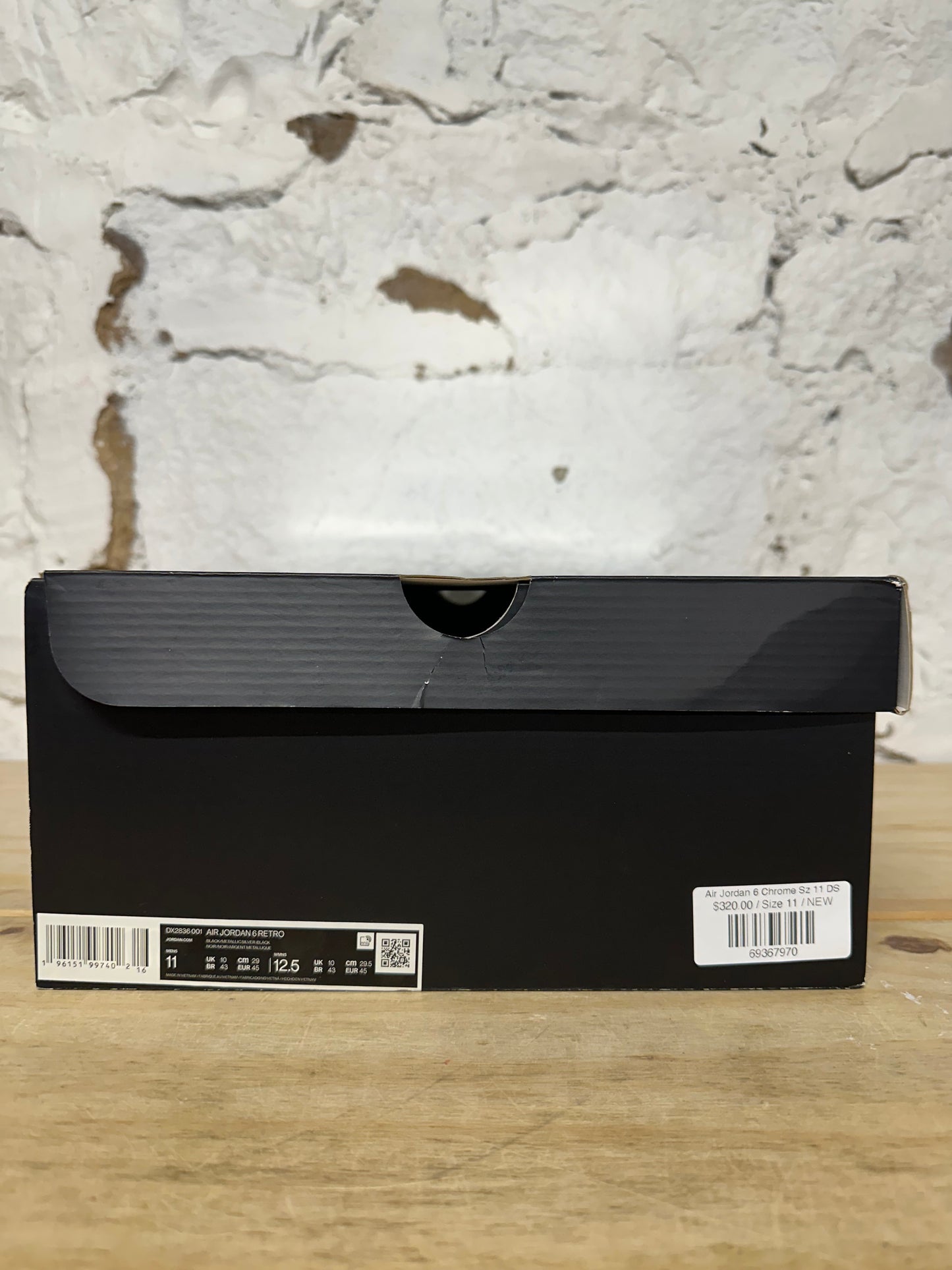Air Jordan 6 Chrome Sz 11 DS