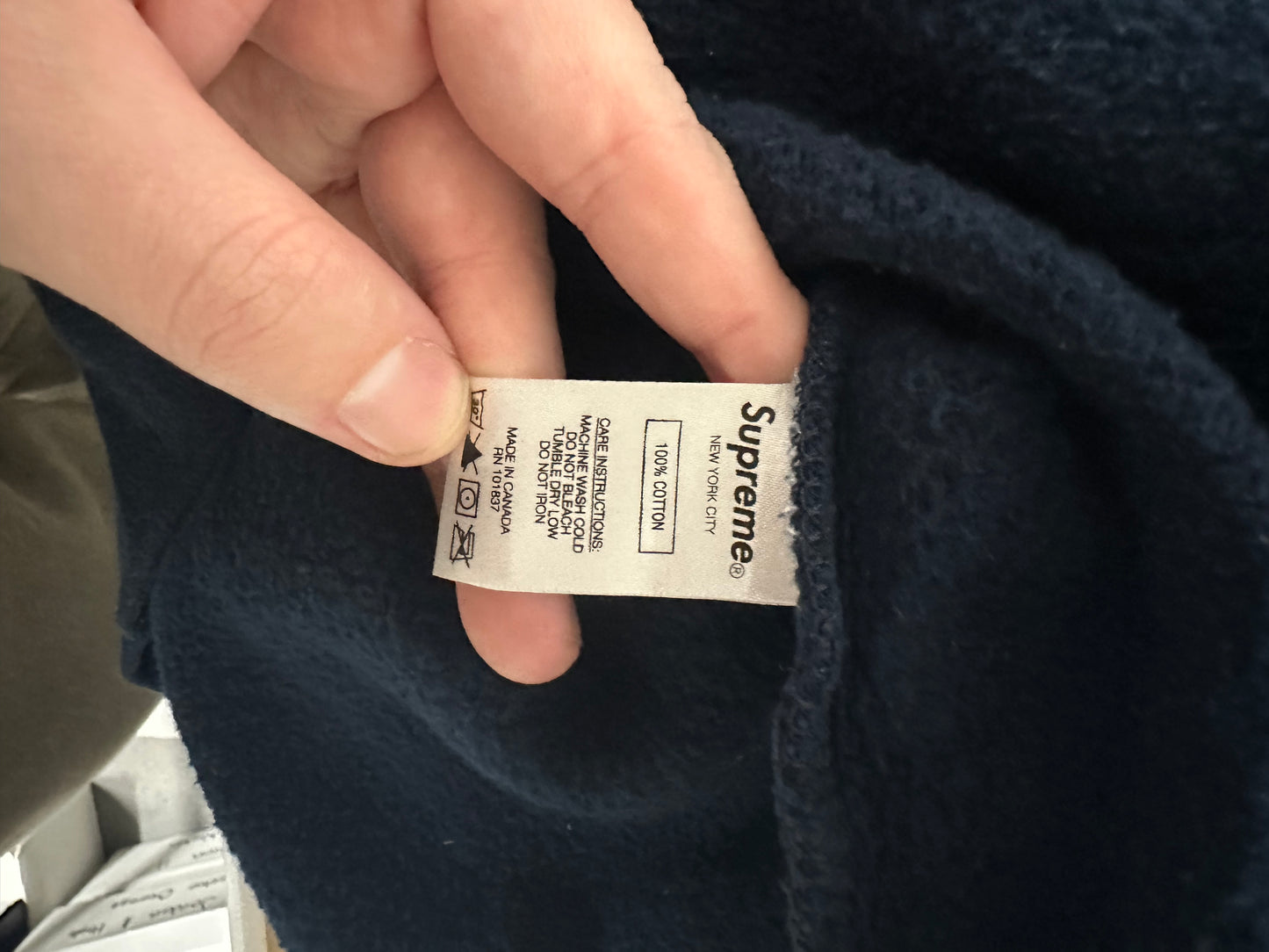 Supreme Green Alien Hoodie Navy Sz S