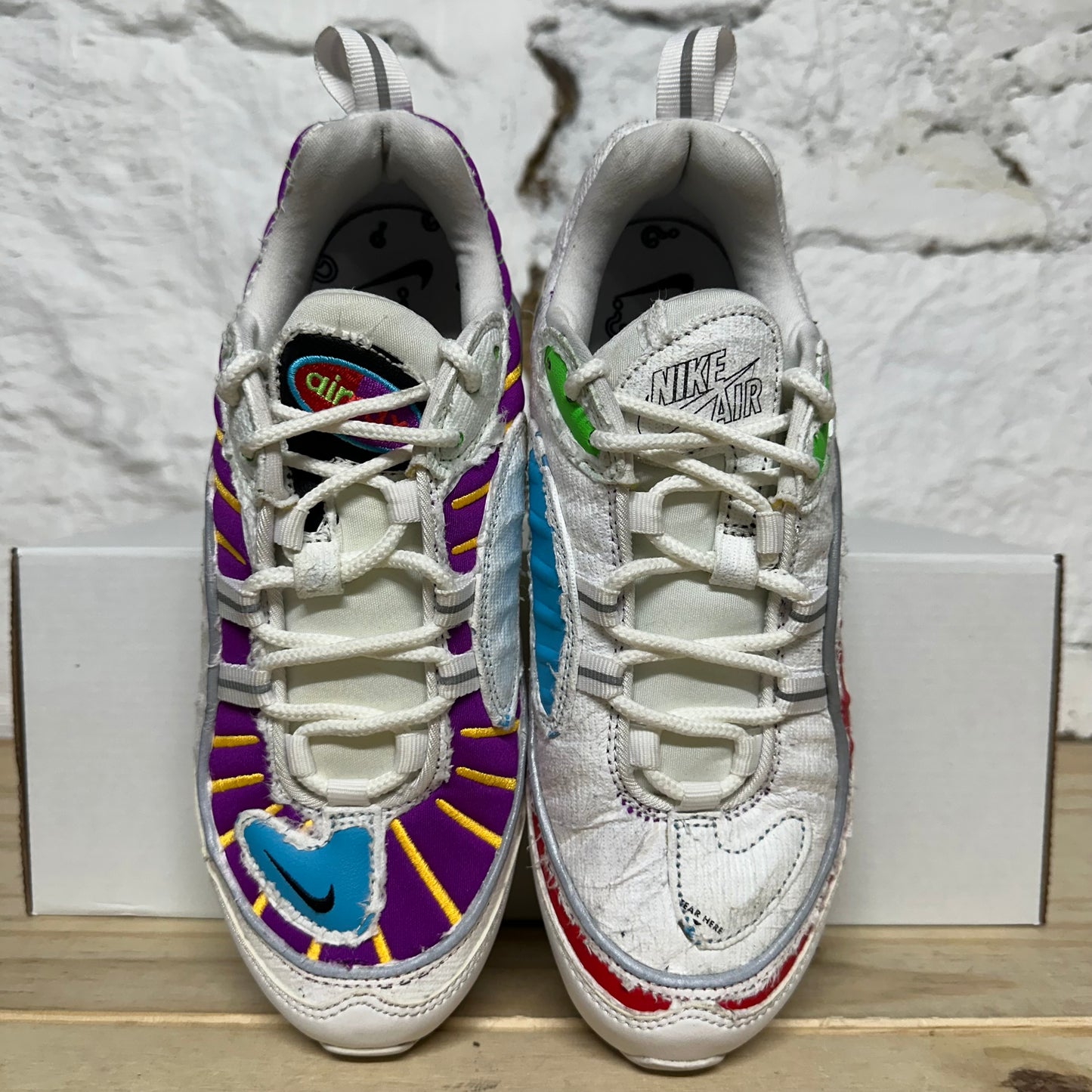 Nike Air Max 98 Cut Away White Sz 5 (6.5W)