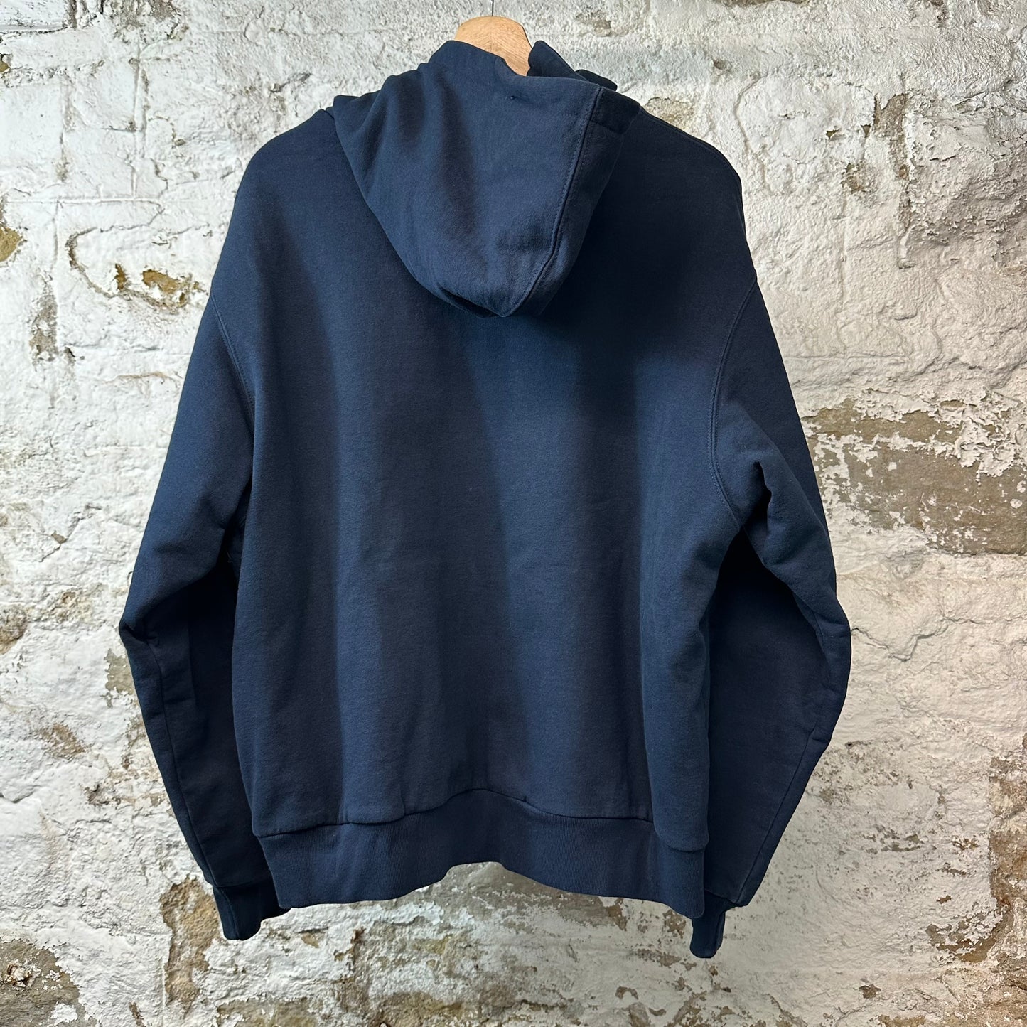 Supreme Yellow Arc Navy Zip Up Hoodie Sz M