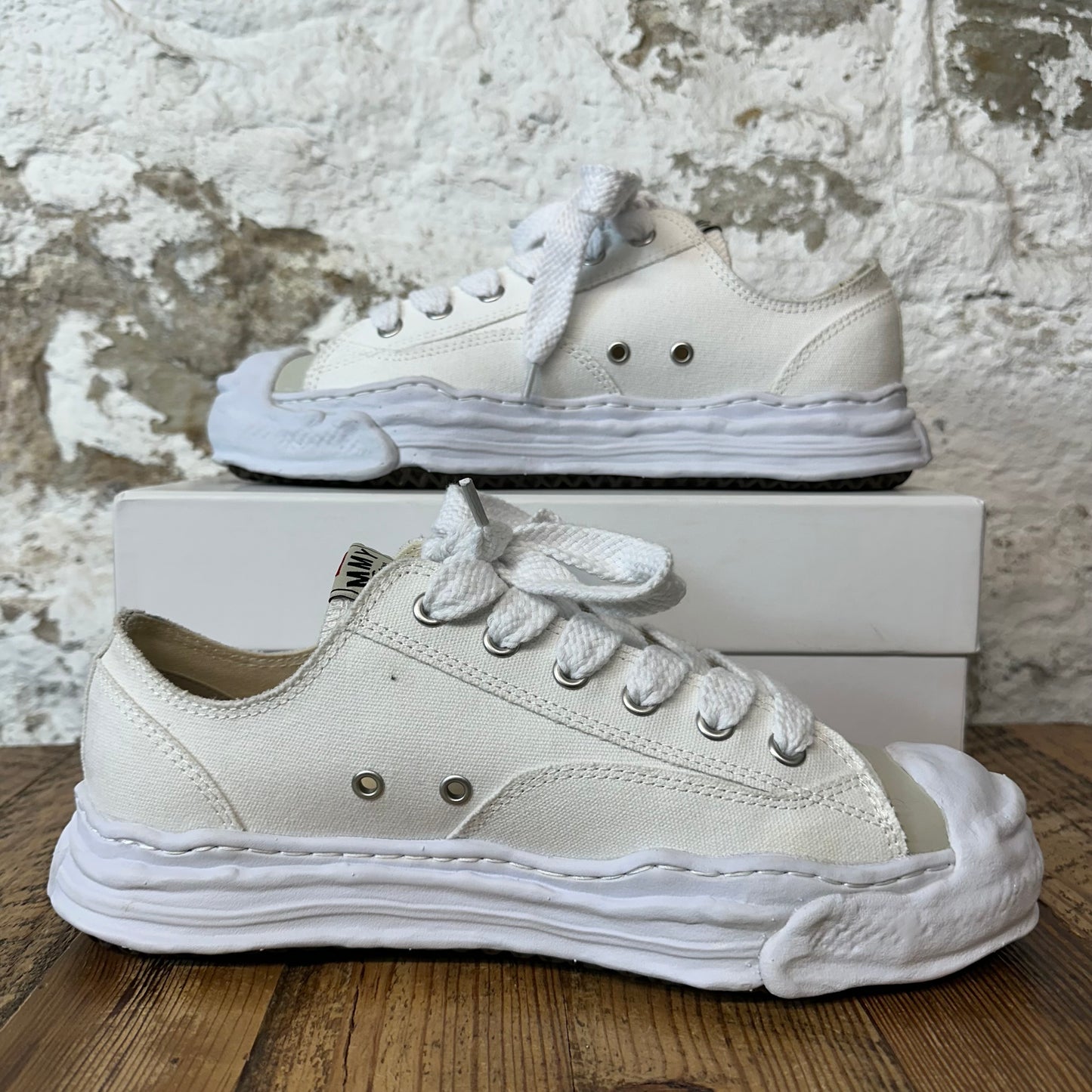 Maison Mihara Triple White Hank Sneaker Sz 12 (45) DS