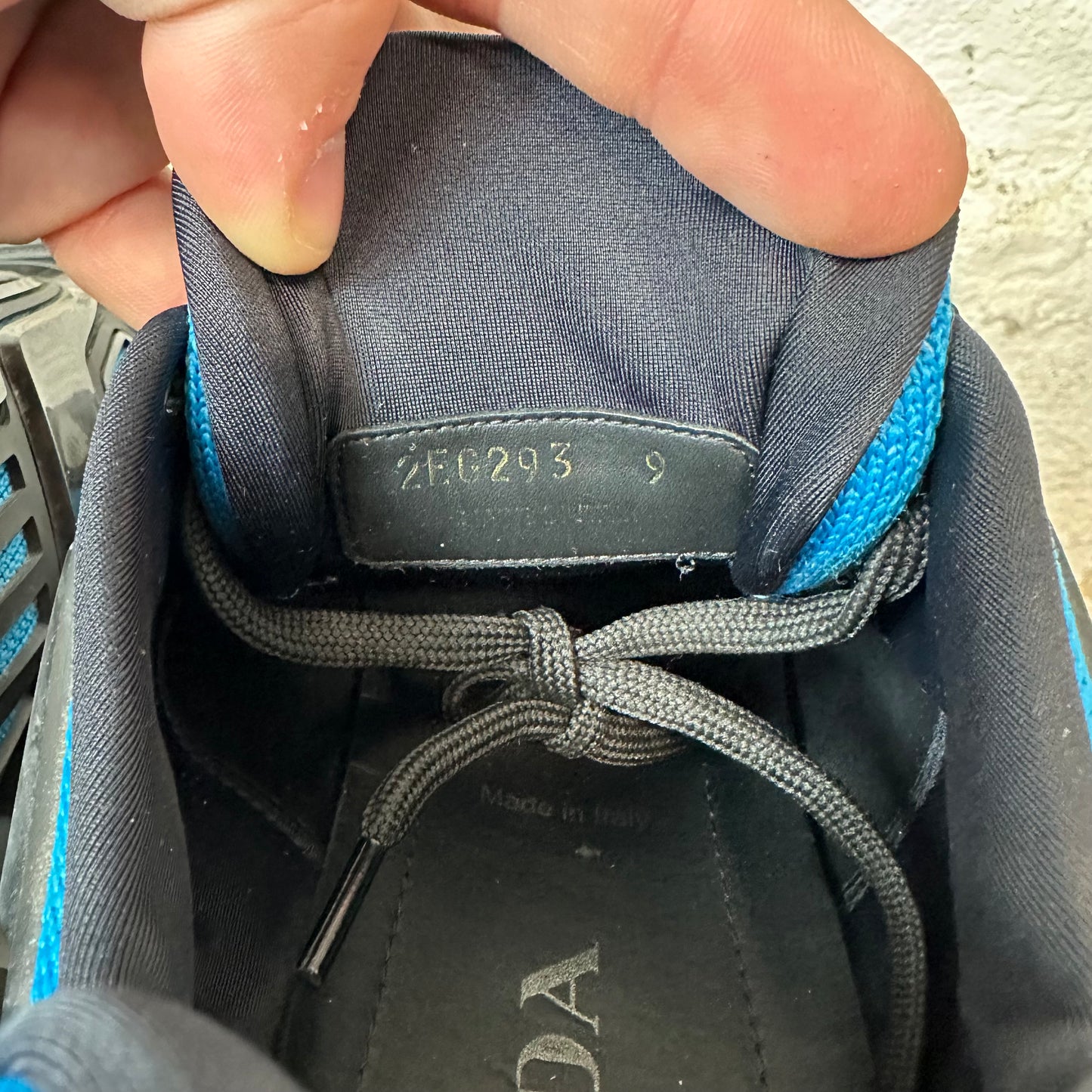 Prada Cloudbust Thunder Blue Black Sz 9 No Box