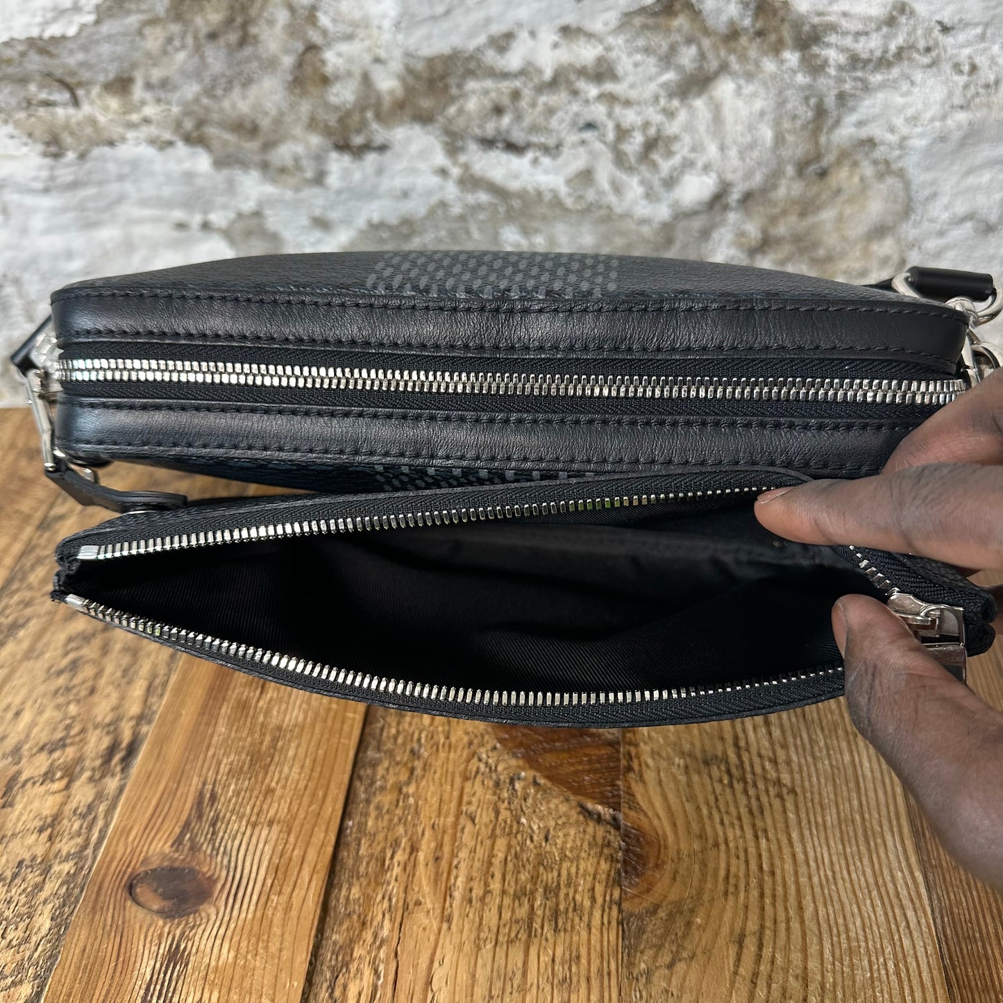 Louis Vuitton Trio Graphite Messenger Bag