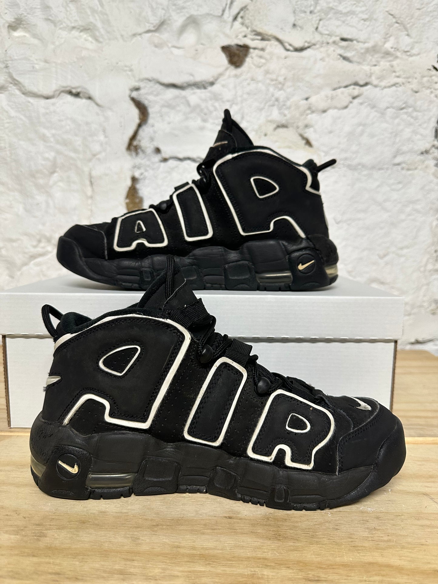 Nike Air Uptempo Black White Sz 6.5Y