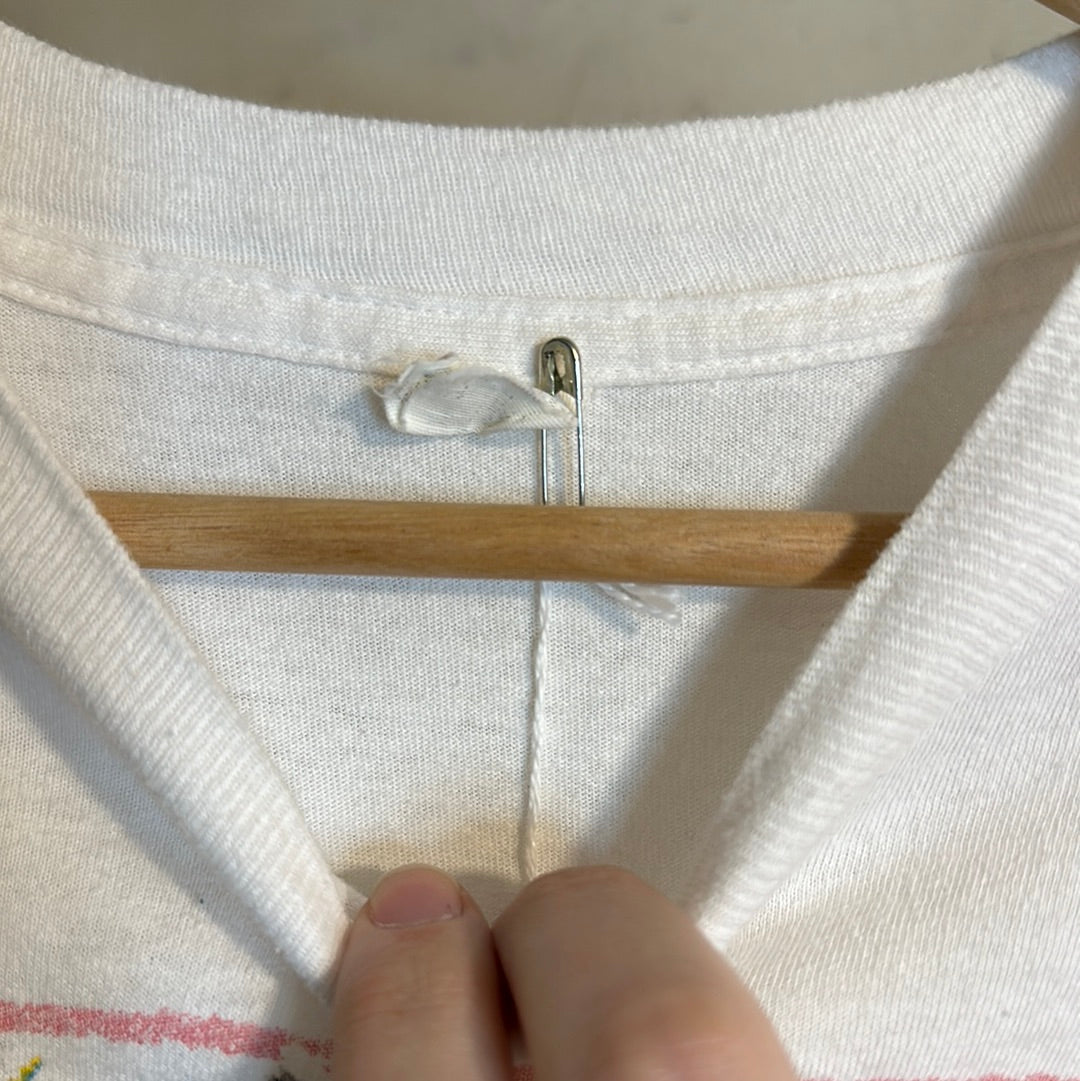 New Kids on the Block White Tee Sz L