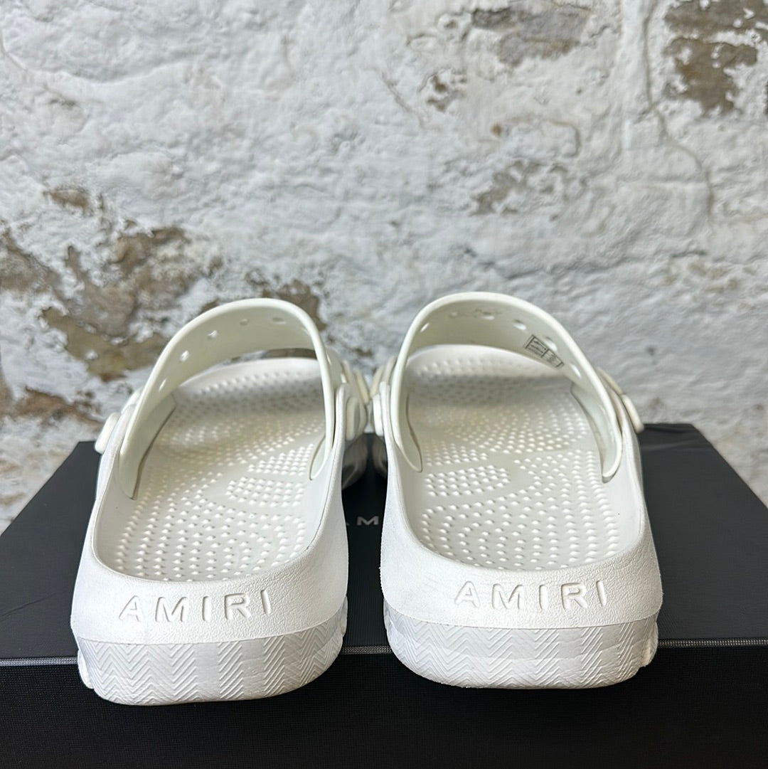 Amiri White Sandals Sz 10 (43)