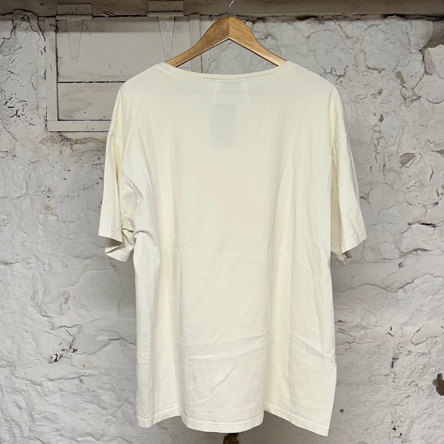 Rhude Dreams Yellow Logo Cream T-Shirt Sz M