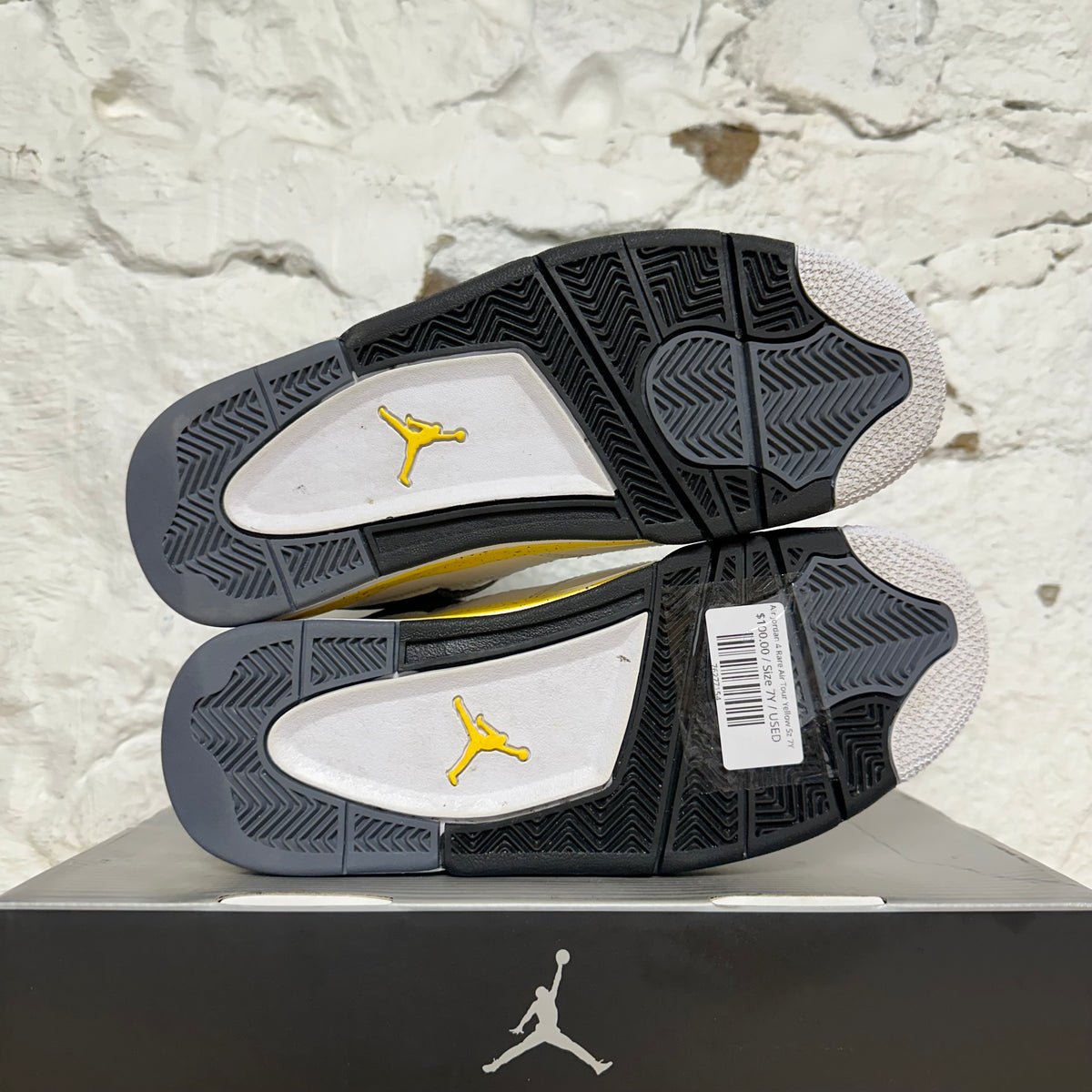 Air Jordan 4 Rare Air Tour Yellow Sz 7Y