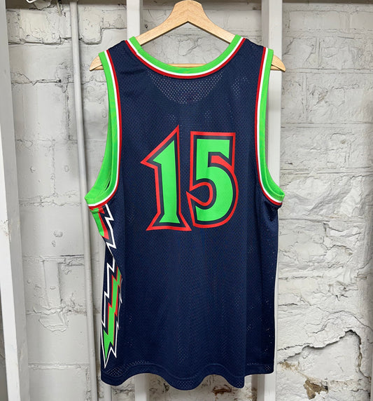 Supreme Blue Green Basketball Jersey Sz L