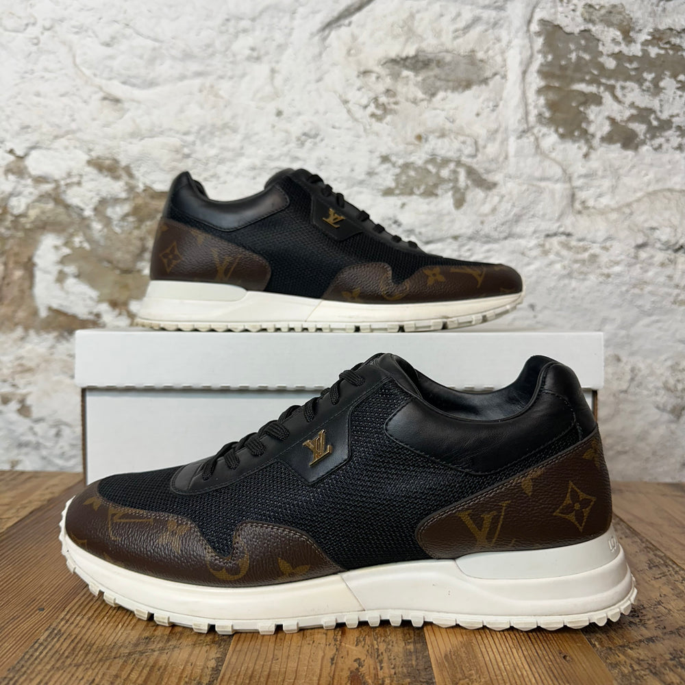 Louis Vuitton Black Brown Monogram Runaway Sneaker Sz 8.5 (7LV) No Box