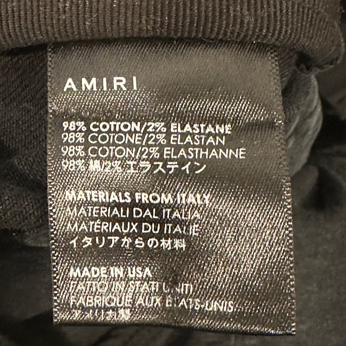 Amiri Blue Stripe Black Denim Jeans Sz 31