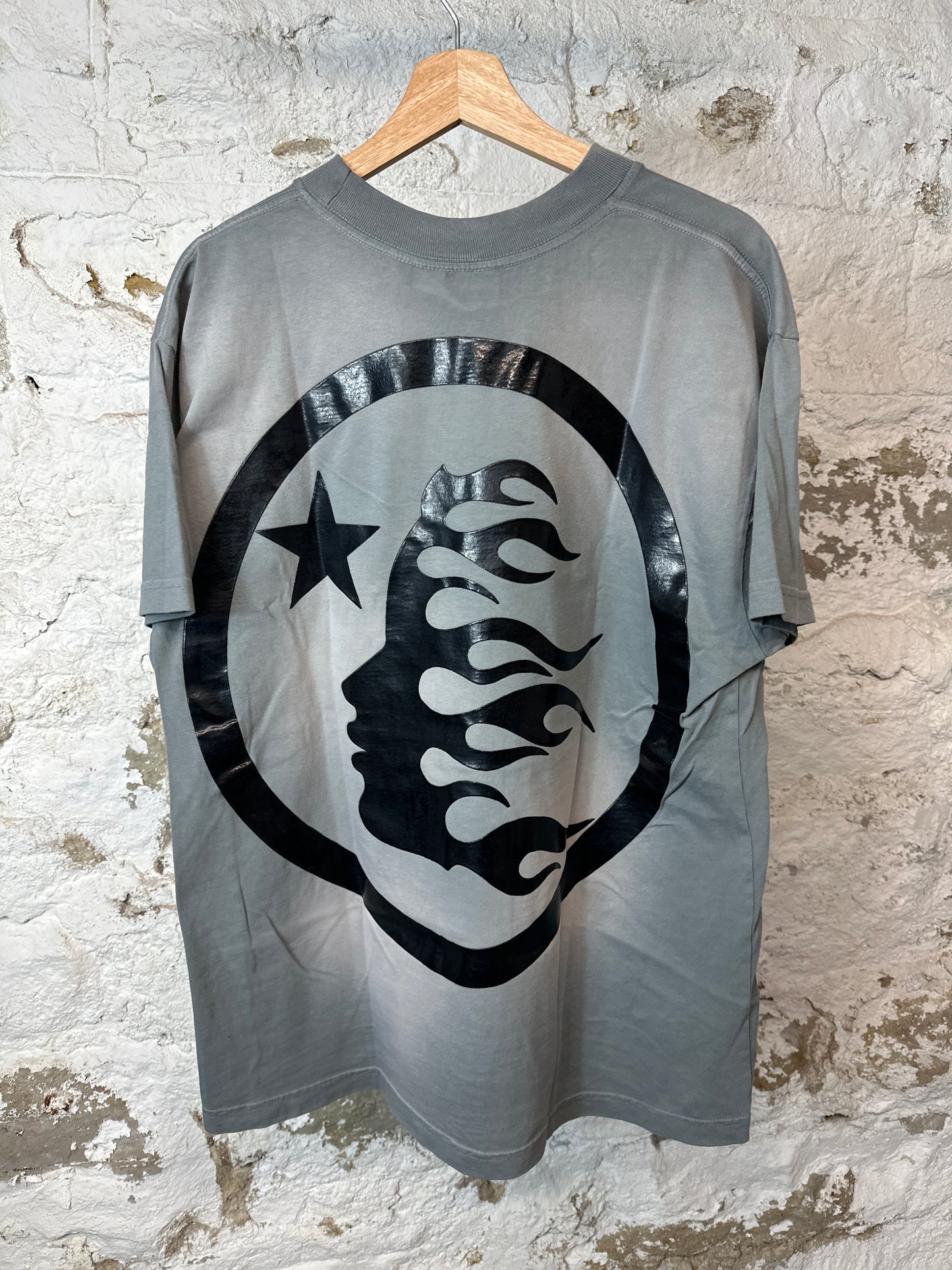 Hellstar Green Gel Spell T-shirt Gray Sz M DS