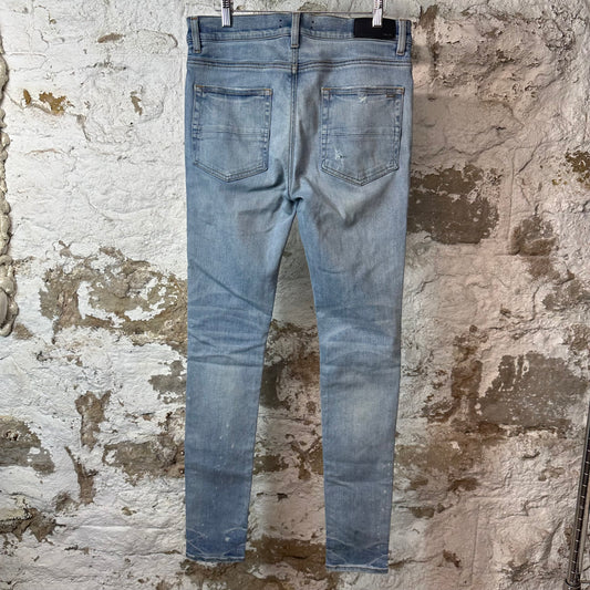 Amiri MX1 Black Playboy Blue Denim Jeans Sz 32