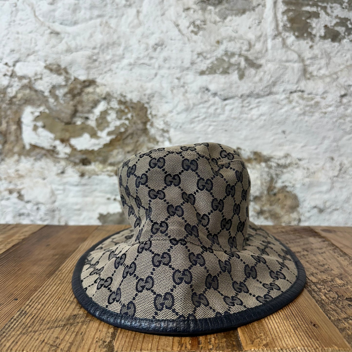 Gucci Navy Monogram Bucket Hat