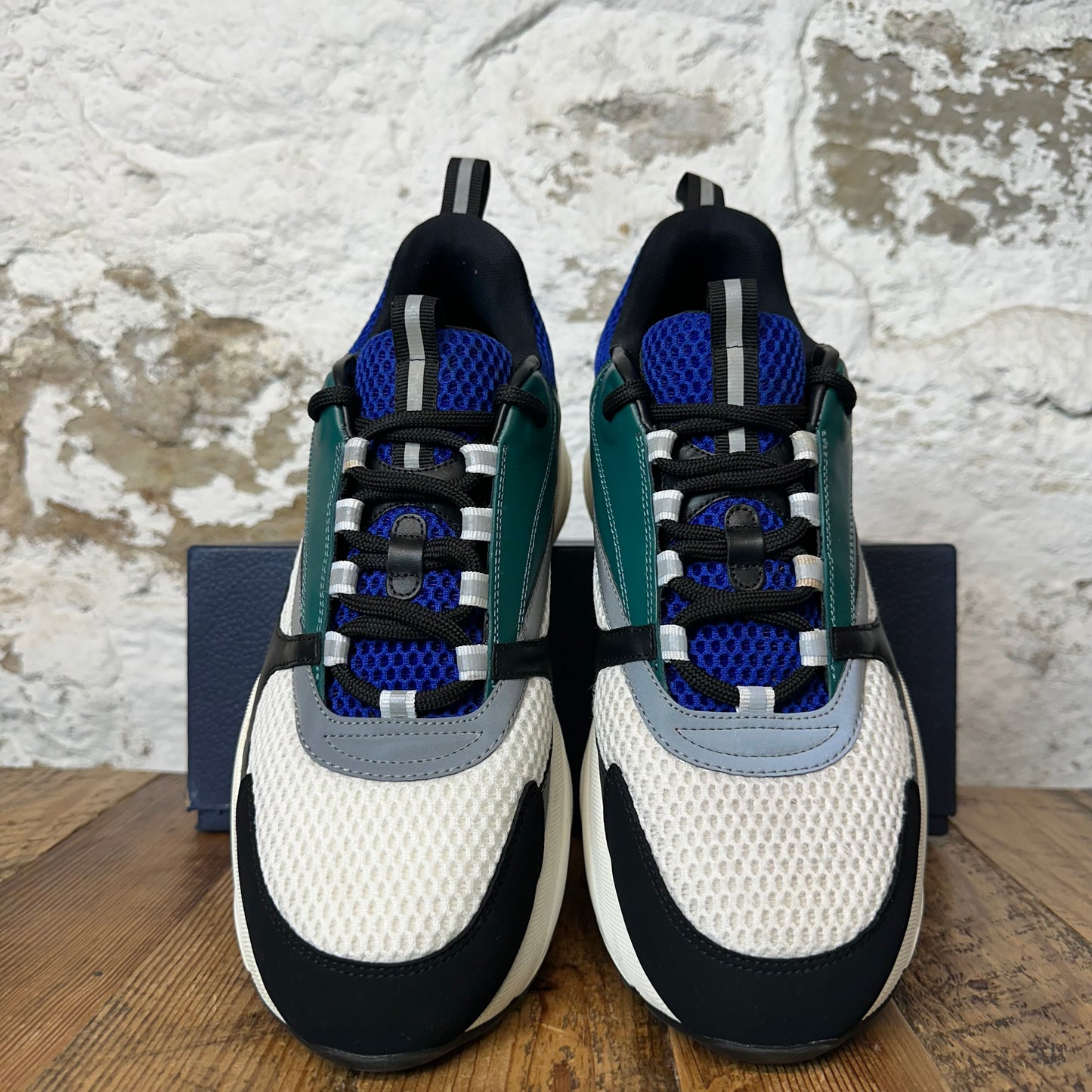 Dior B22 Green White Black Sneaker Sz 13 (46)