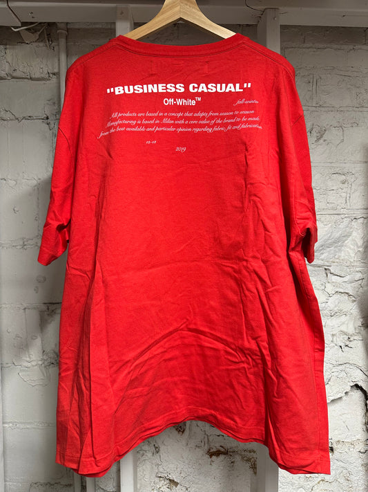 Off-White Painting Red T-Shirt Sz L