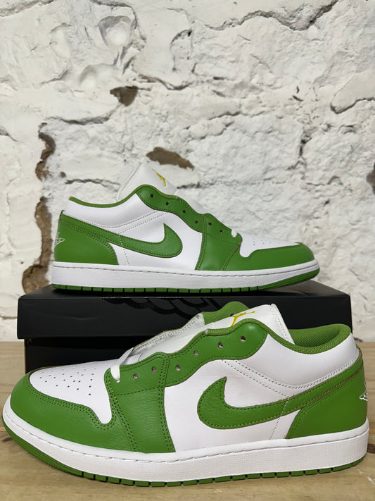 Air Jordan 1 Low White Chlorophyll Sz 14 DS
