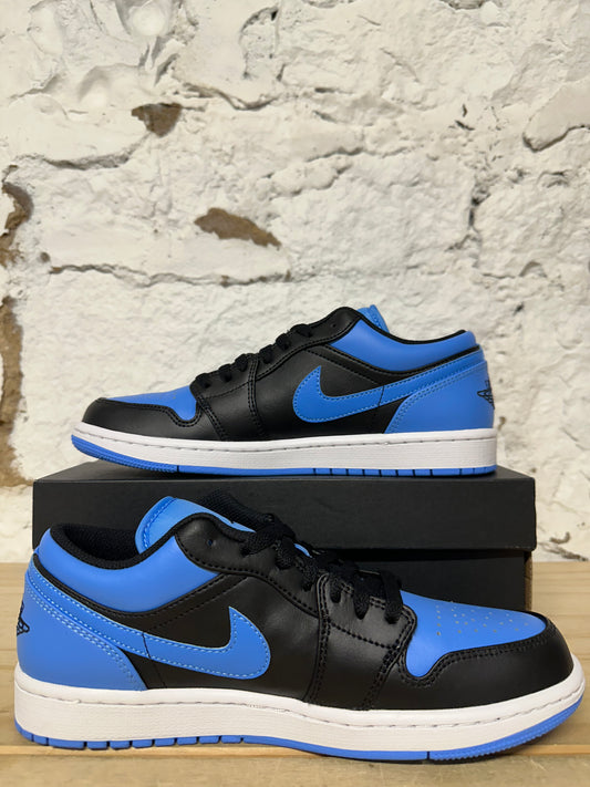 Air Jordan 1 Low Black University Blue Sz 8.5