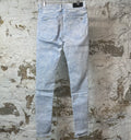 Amiri MX1 Blue Leather Mineral Wash Denim Jeans