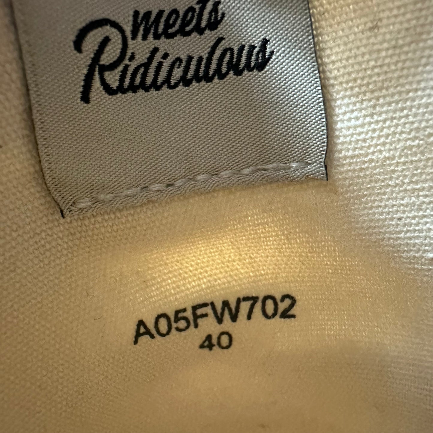 Maison Mihara Triple White Hank Sneaker Sz 7 (40)