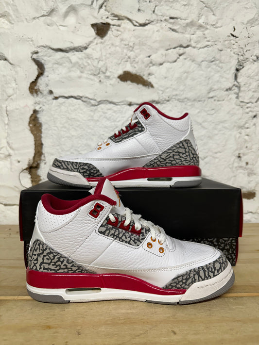 Air Jordan 3 Cardinal Sz 4.5Y