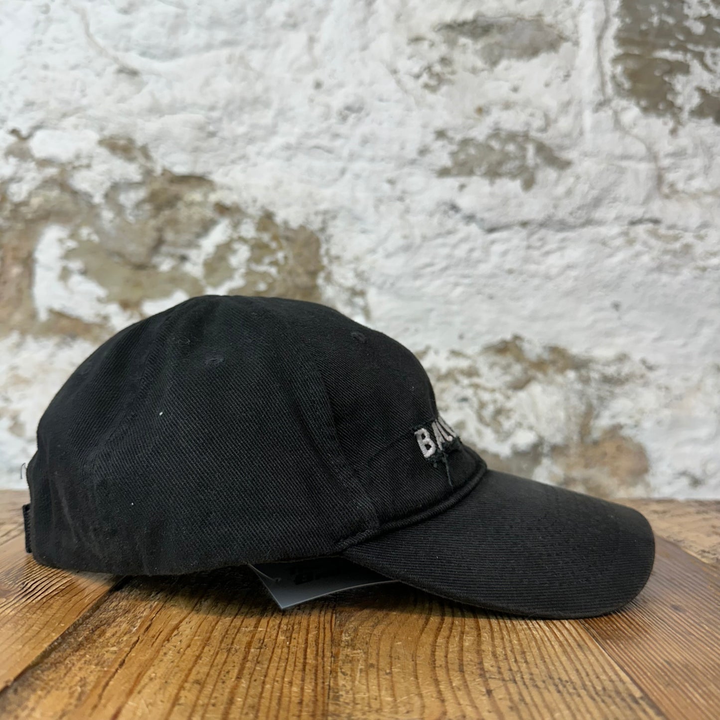 Balenciaga Classic Embroidered Logo Black Hat Sz L