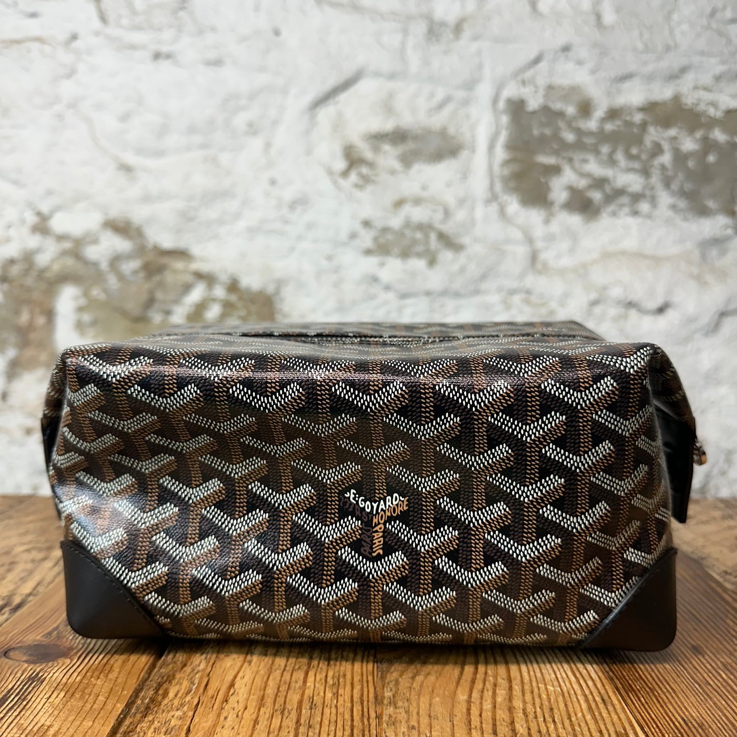 Goyard Boeing 25 Brown Monogram Toiletry Bag