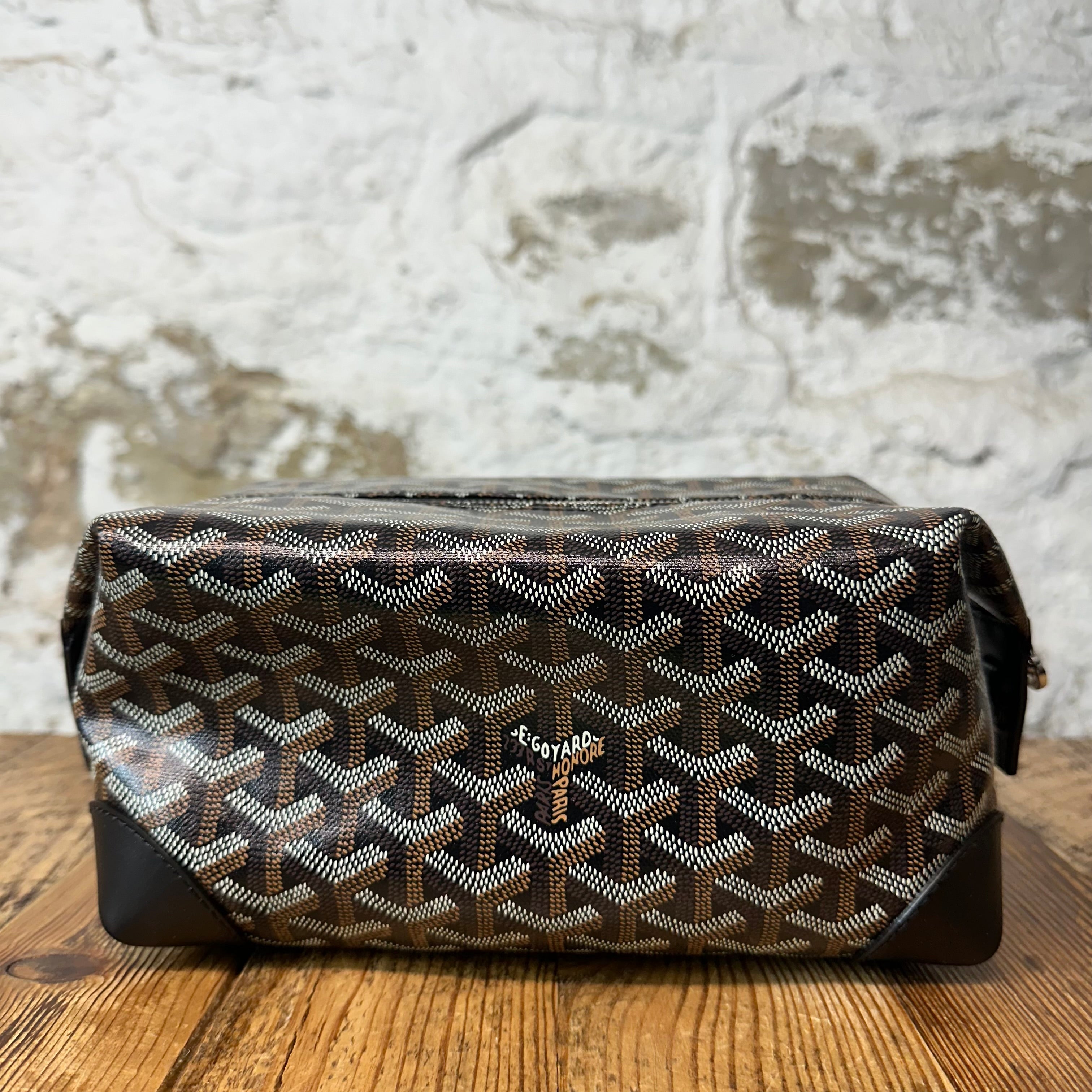 Goyard Boeing 25 Brown Monogram Toiletry Bag