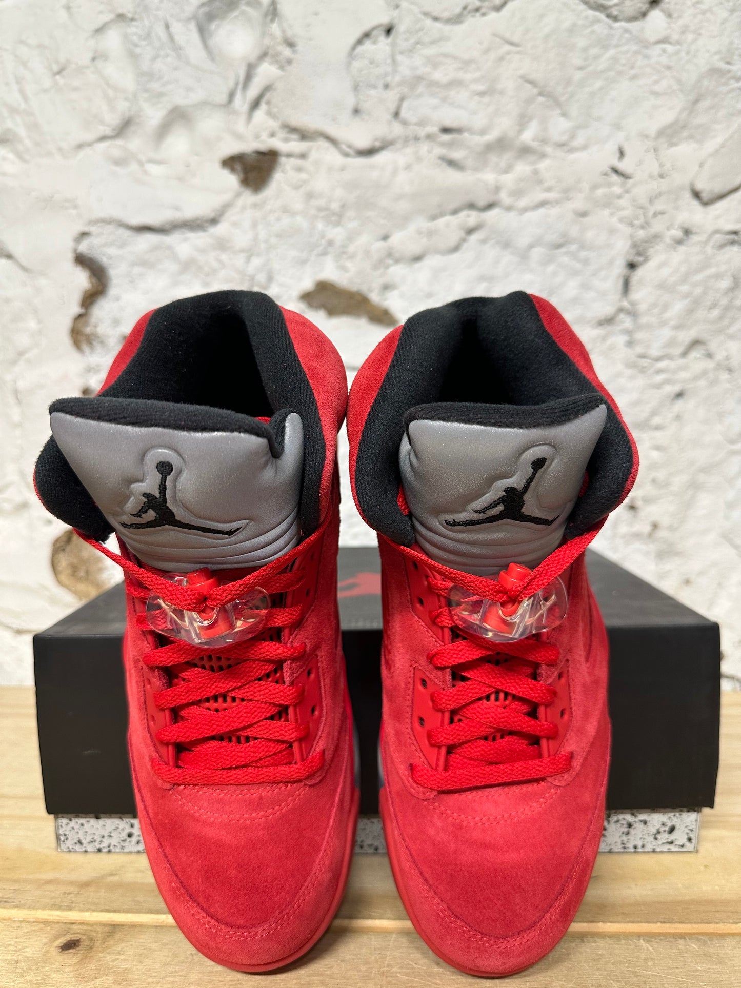 Air Jordan 5 Red Suede Sz 9