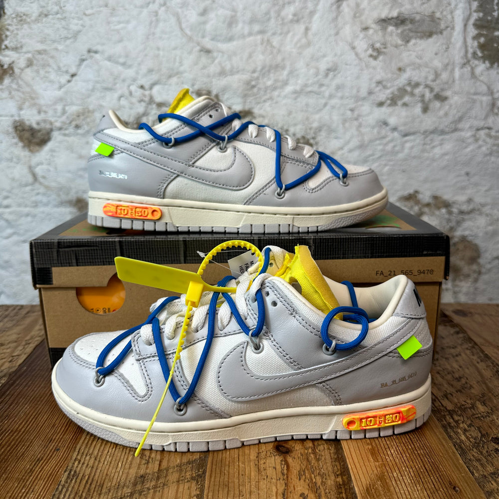 Nike Dunk Low Off-White Lot 10 Sz 7 DS