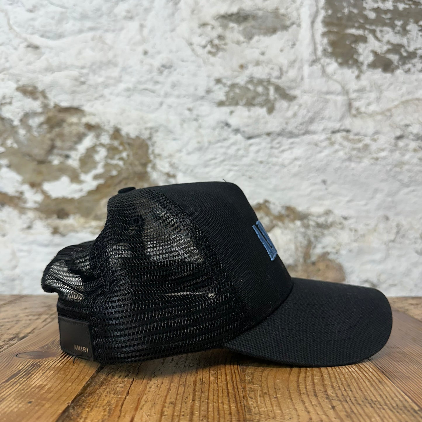 Amiri Blue Spell Black Trucker Hat