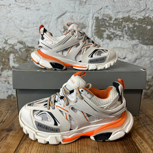 Balenciaga Track Runner White Black Orange Sneaker Sz 5 (37)