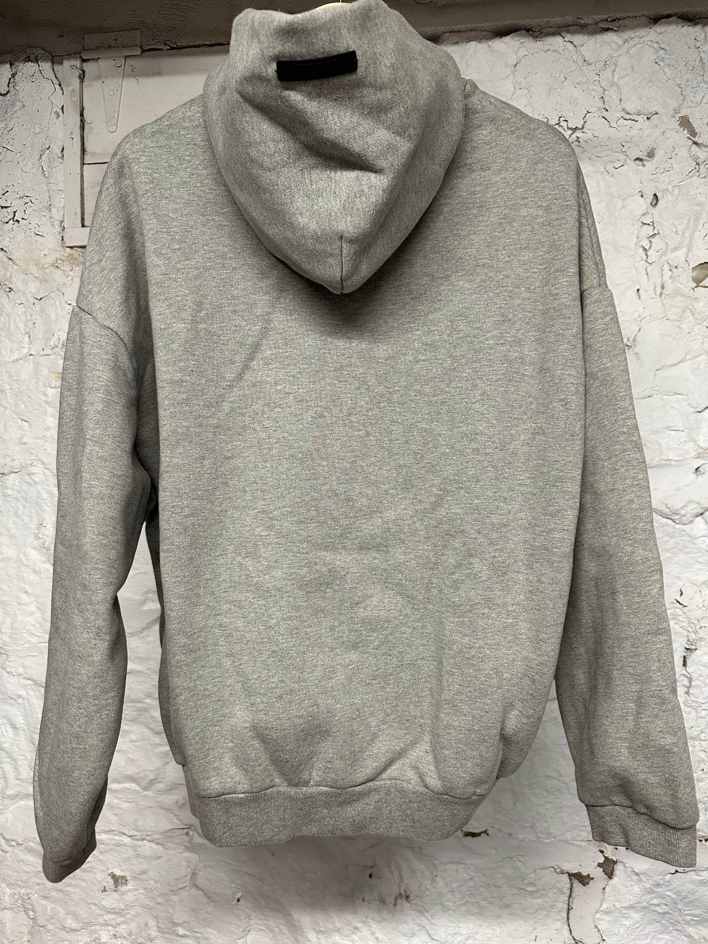 Fear of God Essentials State Grey Red Hoodie Sz S