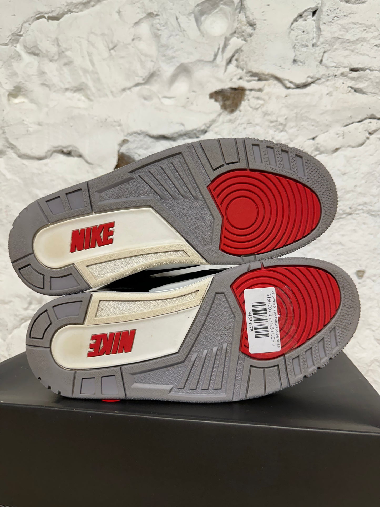 Air Jordan 3 Black Cement (2024) Sz 8.5