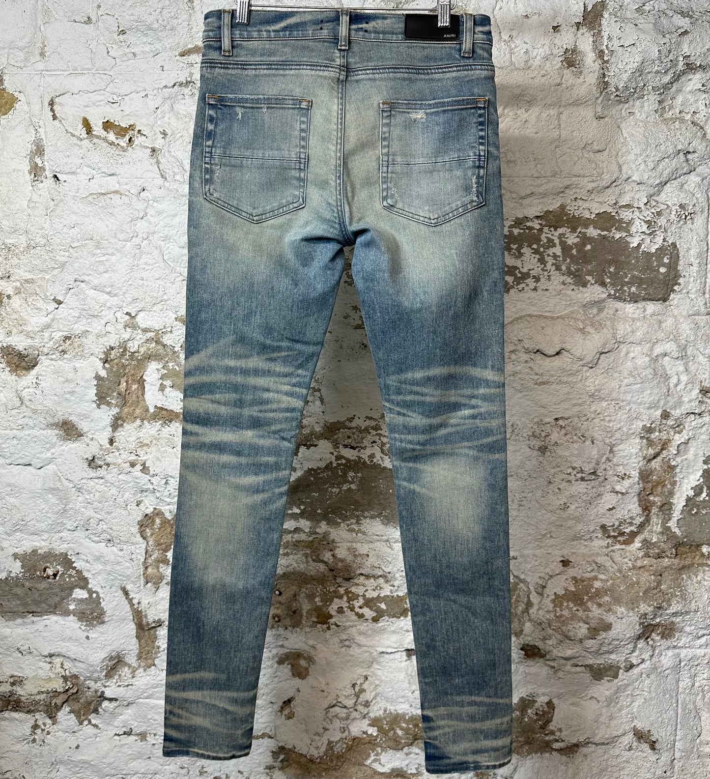 Amiri Plain Acid Blue Denim Jeans Sz 32