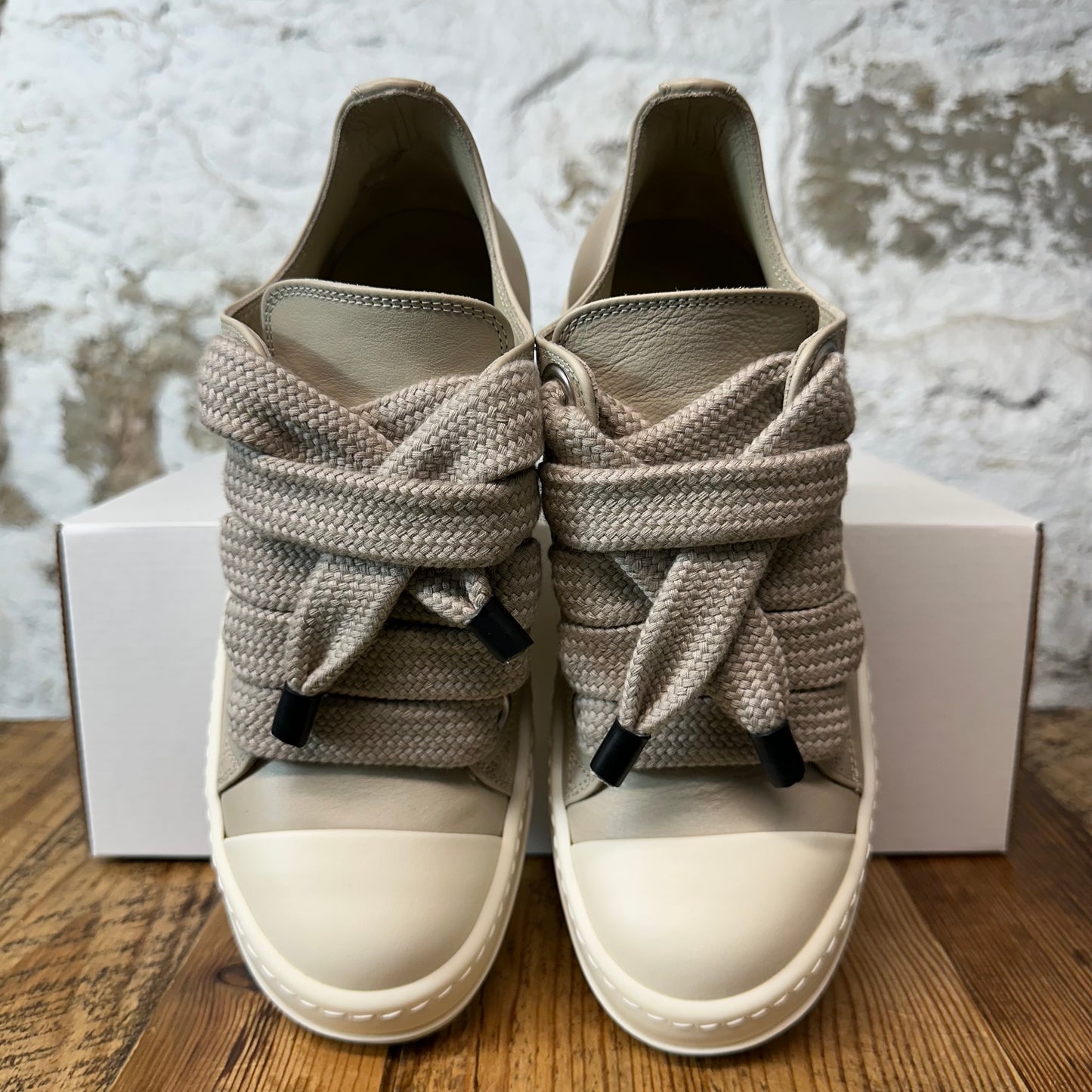 Rick Owens Jumbo Lace Lido Milk Sneaker DS