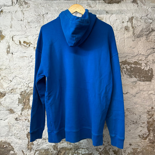 Givenchy Floral Logo Pullover Hoodie Blue Sz S