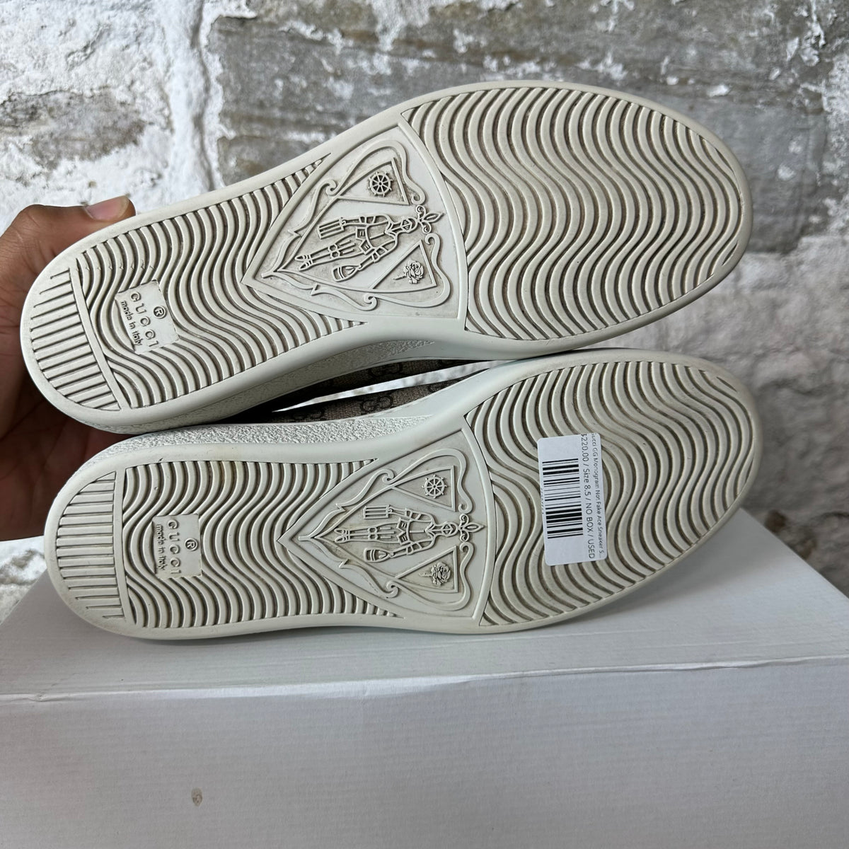Gucci GG Monogram Not Fake Ace Sneaker Sz 8.5