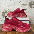 Balenciaga Triple S Red Dyed Sneaker Sz 7 (40)
