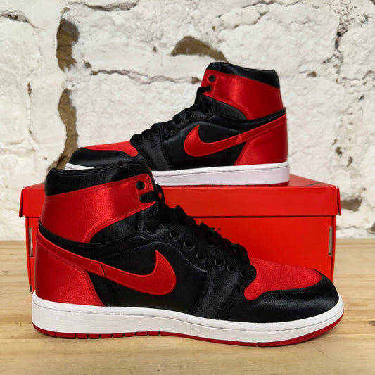 Air Jordan 1 High Satin Bred Sz 9 (10.5W) DS