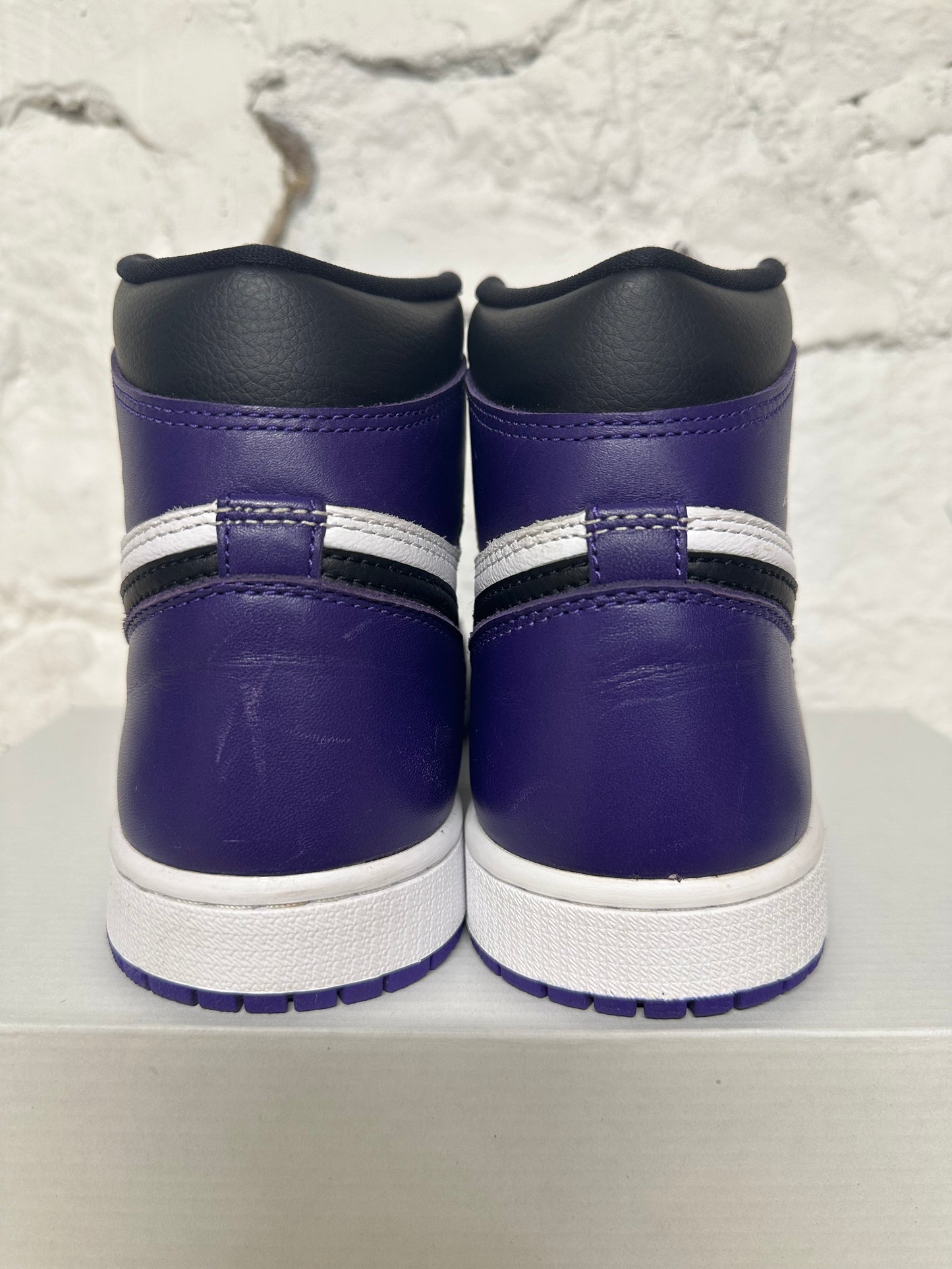 Air Jordan 1 High Court Purple White Sz 8