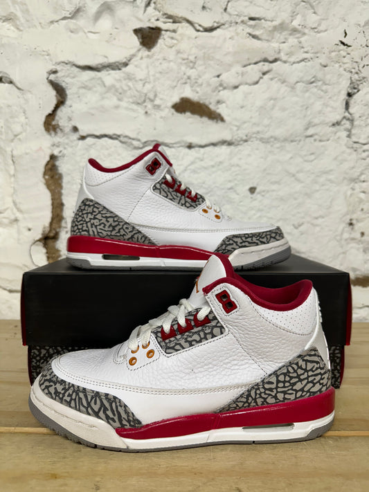 Air Jordan 3 Cardinal Sz 4.5Y