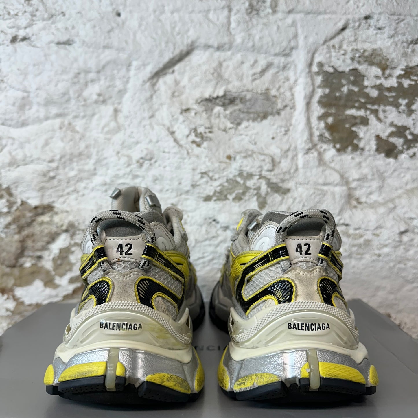 Balenciaga Runner 2.0 Yellow Gray Sneaker Sz 9 (42)