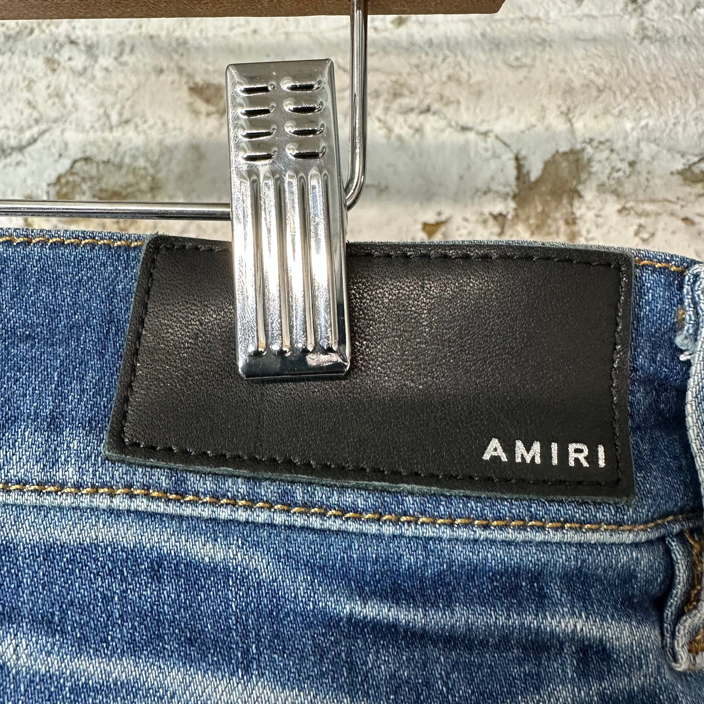 Amiri Plain Honeycomb Denim Jeans Sz 33