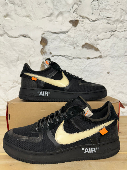 Nike Air Force 1 Off-White Black Sz 10.5