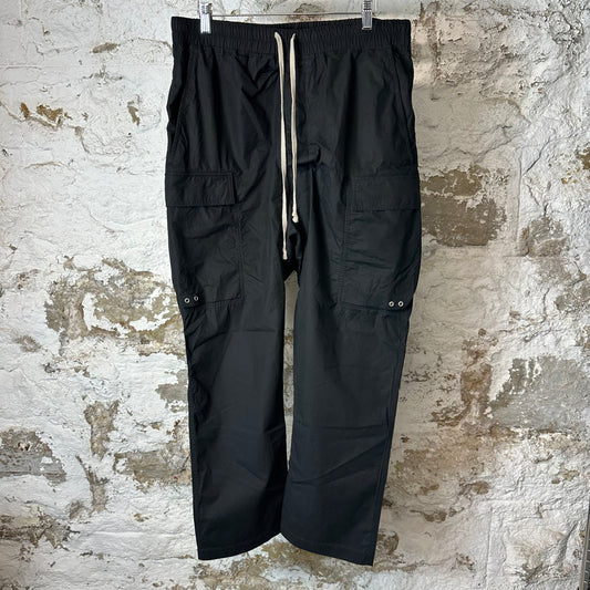 Rick Owens Lido Cargo Black Pants Sz L
