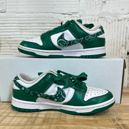 Nike Dunk Low Green Paisley Sz 5.5 (7W)